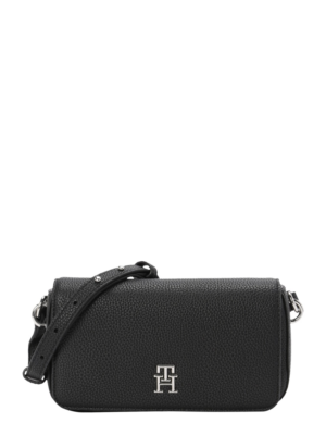 TOMMY HILFIGER Válltáska  fekete / ezüst-Ár