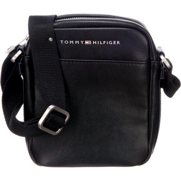 TOMMY HILFIGER Válltáska  fekete / fehér