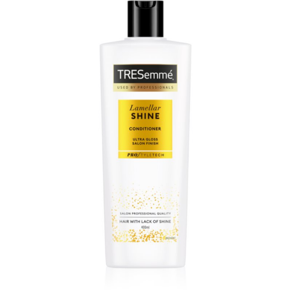 TRESemmé Lamellar Shine élénkítő kondicionáló a fényes hajért és a könnyű fésülésért 400 ml-ár