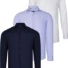 TRIPLE SET G726 DEWBERRY SHIRT-NAVY BLUE-WHITE-LILAC