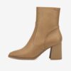 Tamaris Light Leather Heeled Ankle Boots - Women