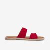 Tamaris Red Suede Slippers - Ladies