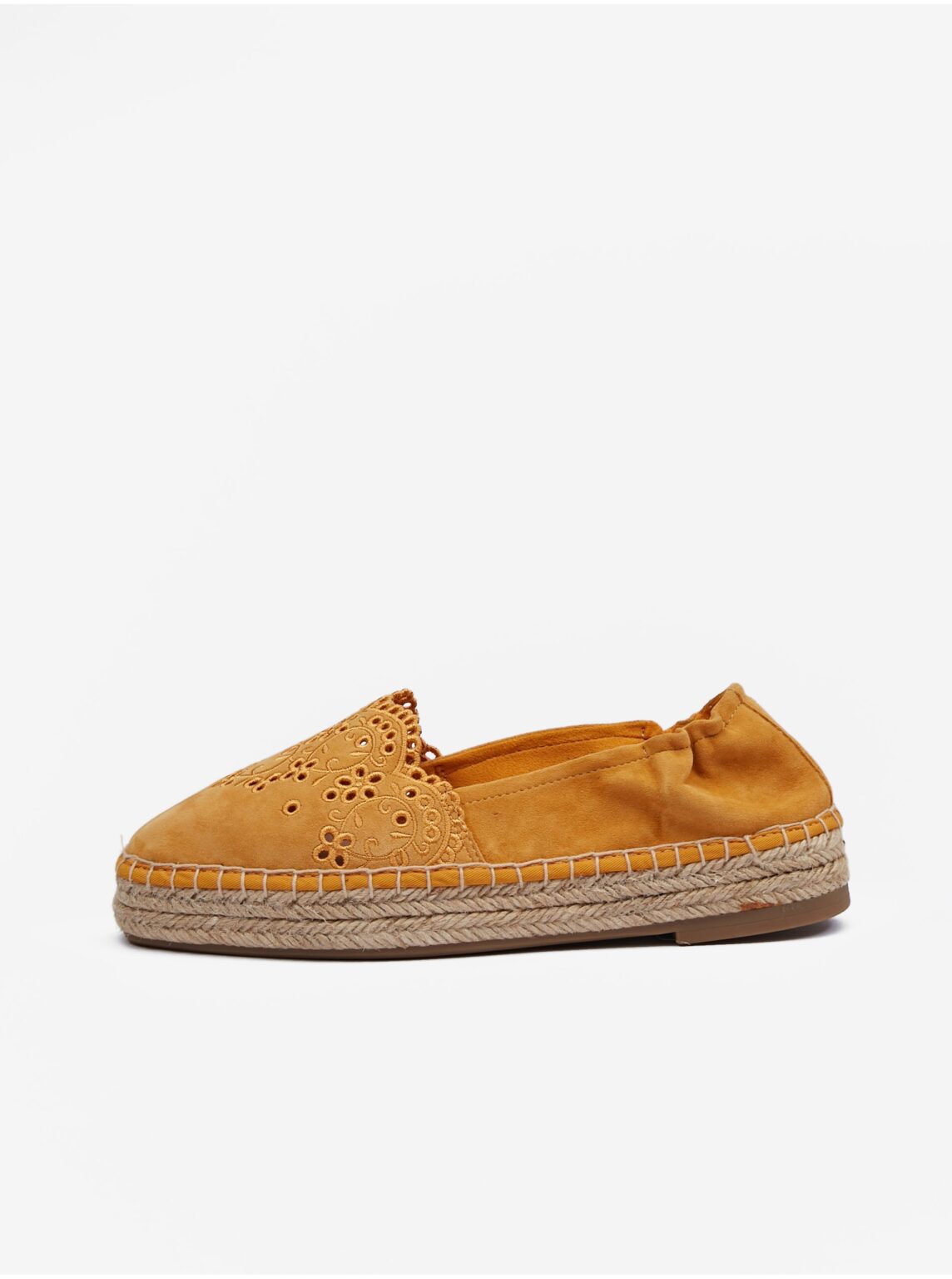 Tamaris mustard suede espadrilles - Women's