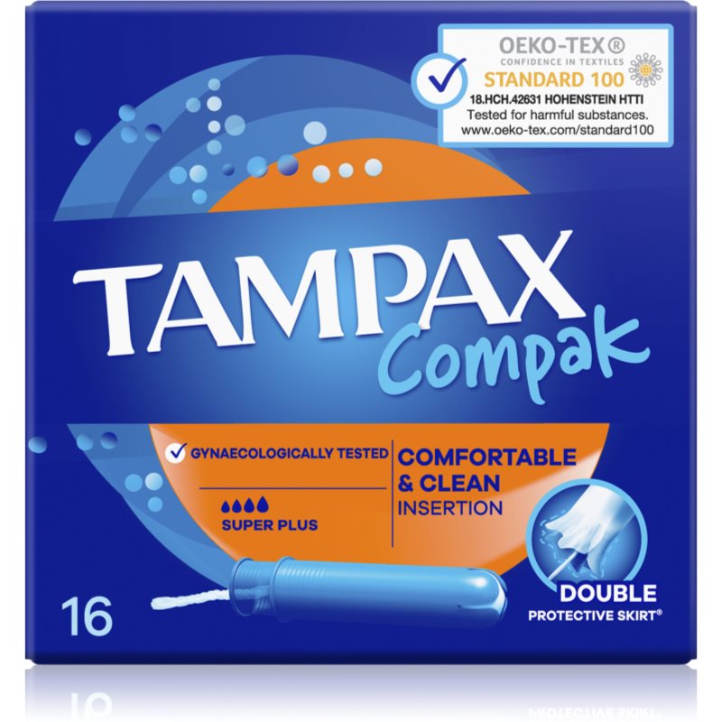 Tampax Compak Super Plus tamponok applikátorral 16 db-Ár