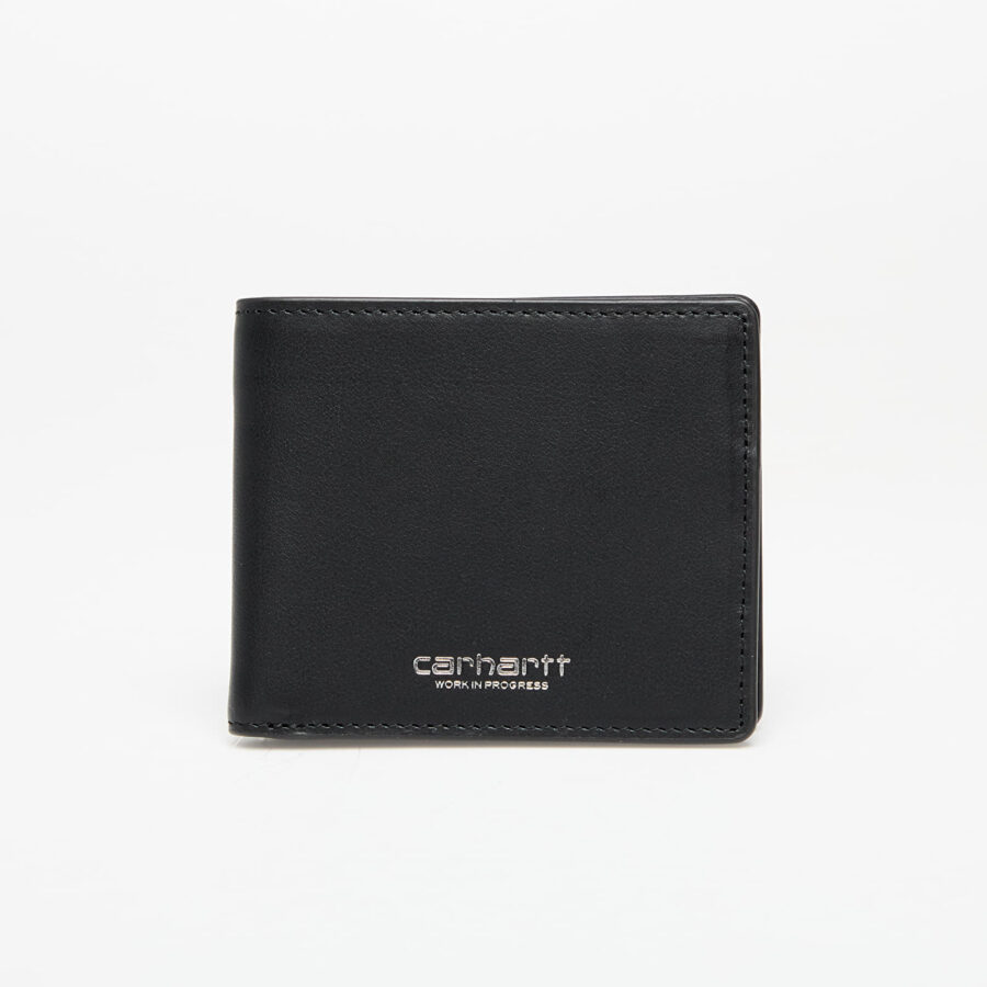 Tárca Carhartt WIP Vegas Billfold Wallet Black/ Silver Universal-alacsony-ár