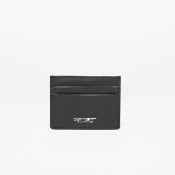 Tárca Carhartt WIP Vegas Cardholder Black/ Silver Universal-alacsony-ár