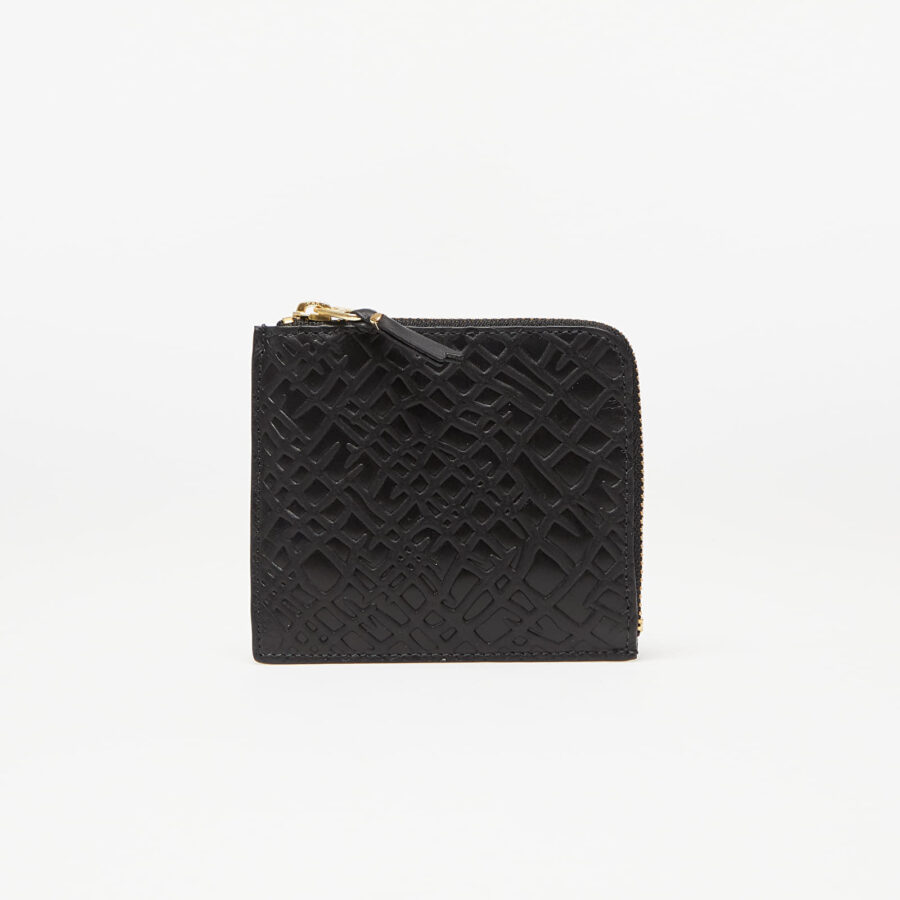 Tárca Comme des Garçons Embossed Roots Wallet Black Universal-alacsony-ár