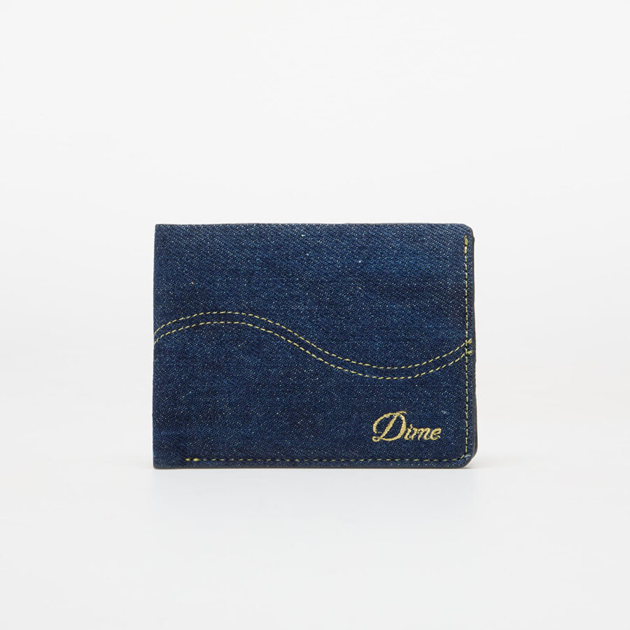 Tárca DIME Cursive Bifold Wallet Indigo Denim Universal-alacsony-ár