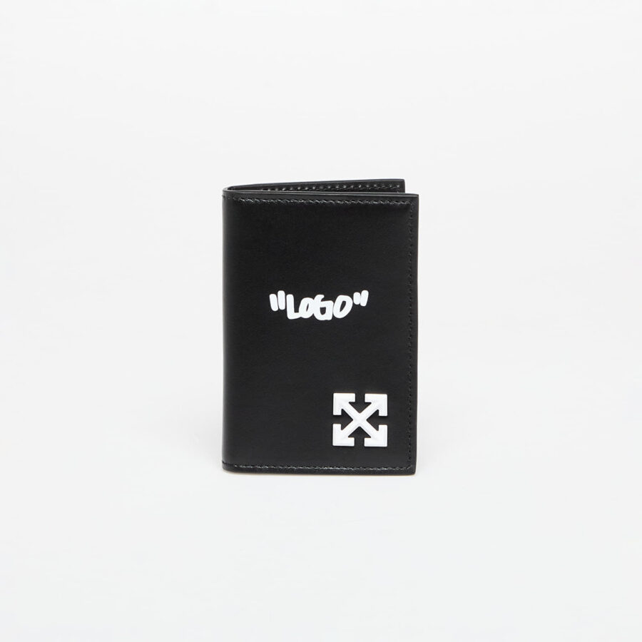 Tárca Off-White Jitney Quote Documents Holder Black/ White Universal-alacsony-ár
