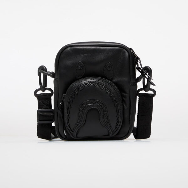 Táska A BATHING APE Shark Leather Mini Bag Black Universal-alacsony-ár