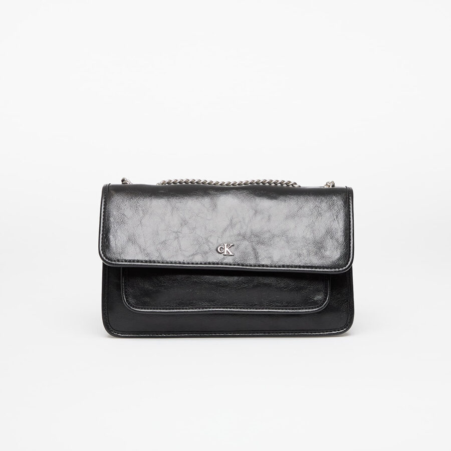 Táska Calvin Klein Jeans Chain Flap Bag Black Universal-alacsony-ár