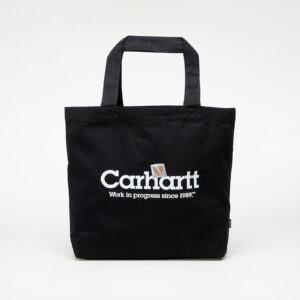 Táska Carhartt WIP Canvas Graphic Tote Large Label Script Print/ Black 32 l-alacsony-ár