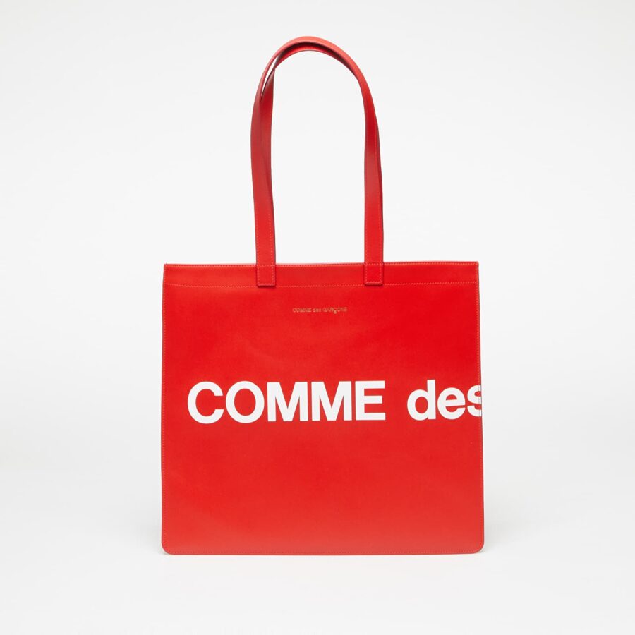 Táska Comme des Garçons Huge Logo Tote Bag Red Universal-alacsony-ár