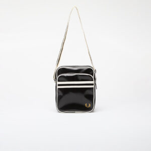 Táska FRED PERRY Classic Side Bag Black/ Ecru Universal-alacsony-ár