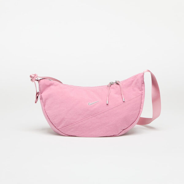 Táska Nike Aura Crescent Crossbody Bag Elemental Pink/ Matte Silver 4 l-alacsony-ár
