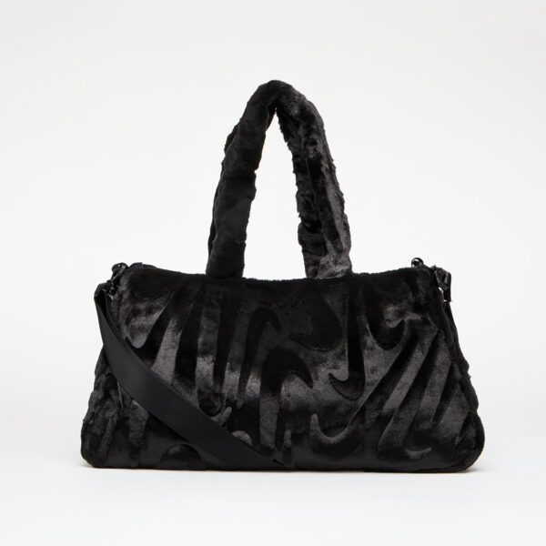 Táska Nike Sportswear Faux Fur Tote Black/ Black/ Metallic Silver Universal-alacsony-ár