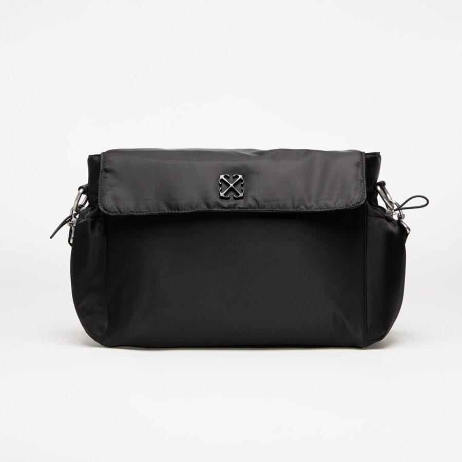 Táska OFF-WHITE KIDS Arrow Soft Jitney Diaper Bag Black Universal-alacsony-ár