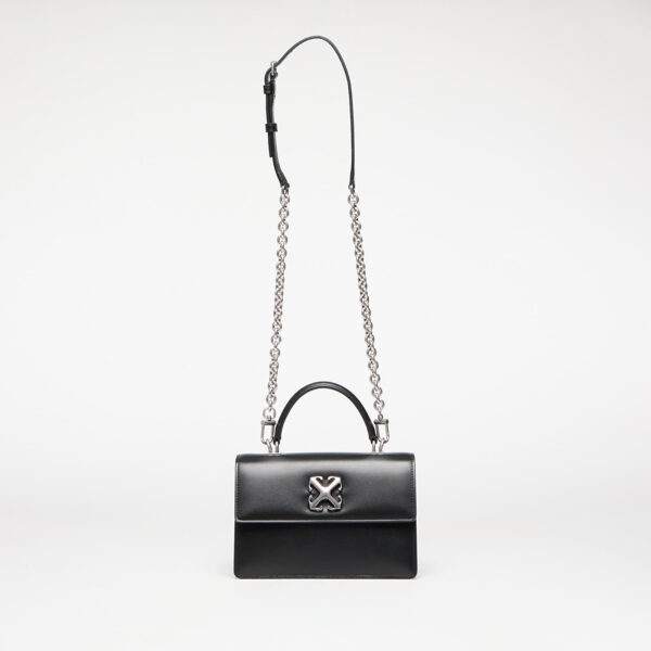 Táska Off-White Jitney 1.4 Top Handle Chain Black/ Silver Universal-alacsony-ár