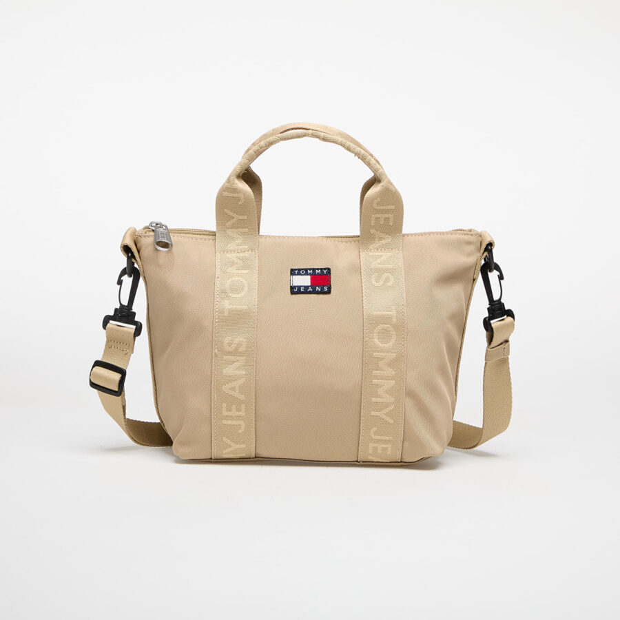 Táska Tommy Jeans Ess Daily Mini Tote Beige 6 l-alacsony-ár