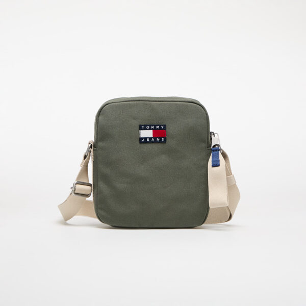 Táska Tommy Jeans Retro Cool Reporter Bag Green 2 l-alacsony-ár