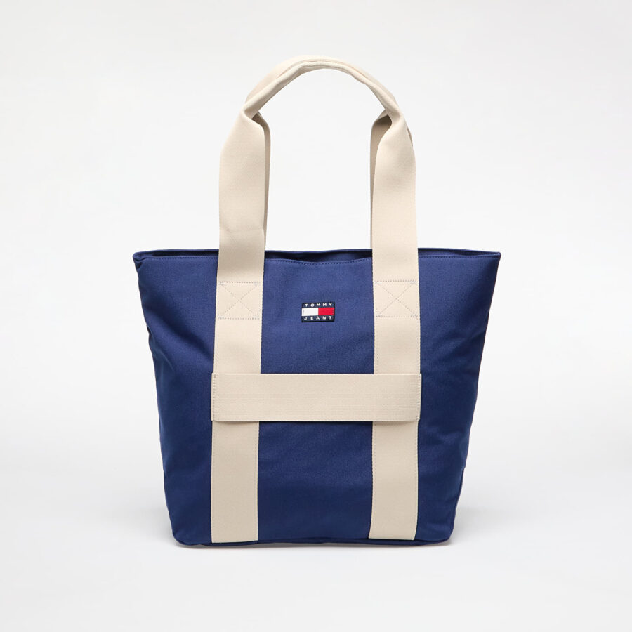 Táska Tommy Jeans Retro Cool Tote Blue 29 l-alacsony-ár