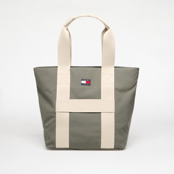 Táska Tommy Jeans Retro Cool Tote Green 29 l-alacsony-ár