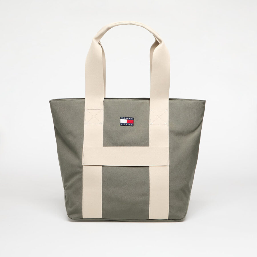Táska Tommy Jeans Retro Cool Tote Green 29 l-alacsony-ár