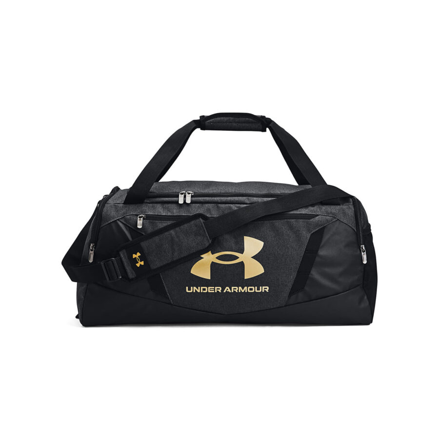 Táska Under Armour Undeniable 5.0 Duffle Md Black Medium Heather/ Black/ Metallic Gold Universal-alacsony-ár
