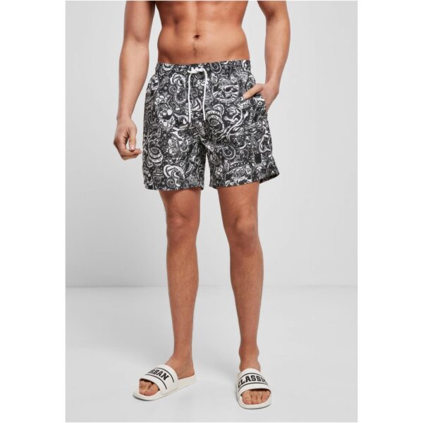 Tattoo shorts pattern Swim Shorts aop Tattoo shorts pattern Swim Shorts aop