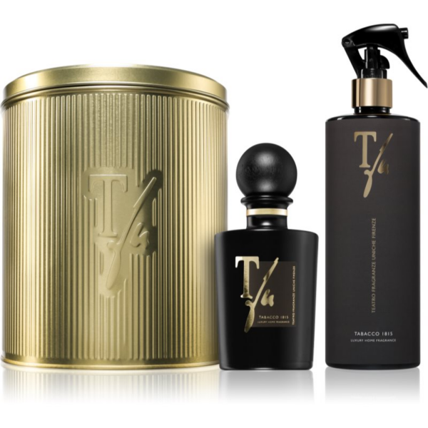 Teatro Fragranze Gold Tin Box Tabacco ajándékszett pléh doboz 1 db