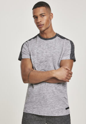 Tech Tee Shoulder Panel Marble Grey
