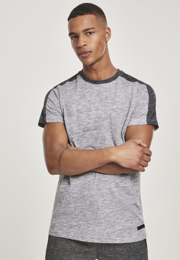 Tech Tee Shoulder Panel Marble Grey