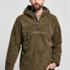 Teddyfleece Worker Pullover Jacket Olive