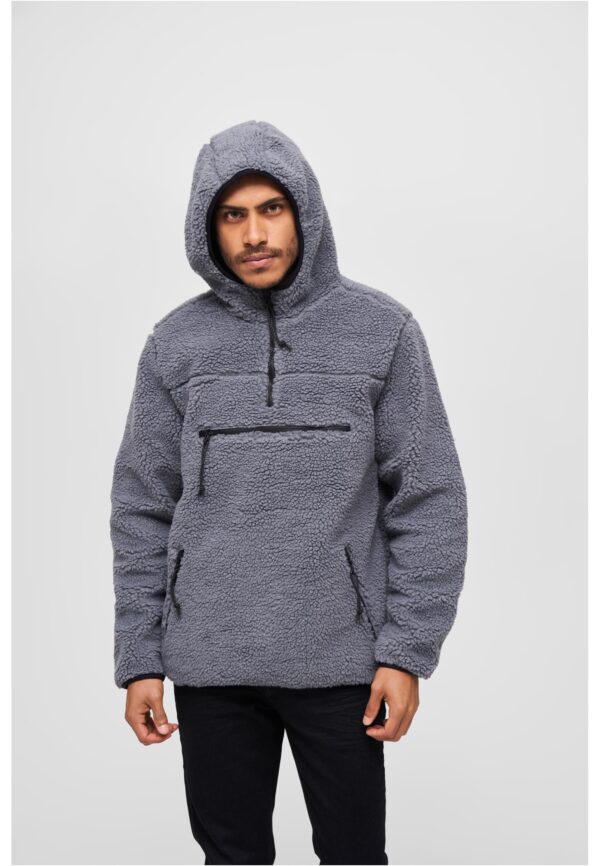 Teddyfleece Worker Pullover Jacket anthracite