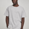 Terry T-shirt with herringbone light gray