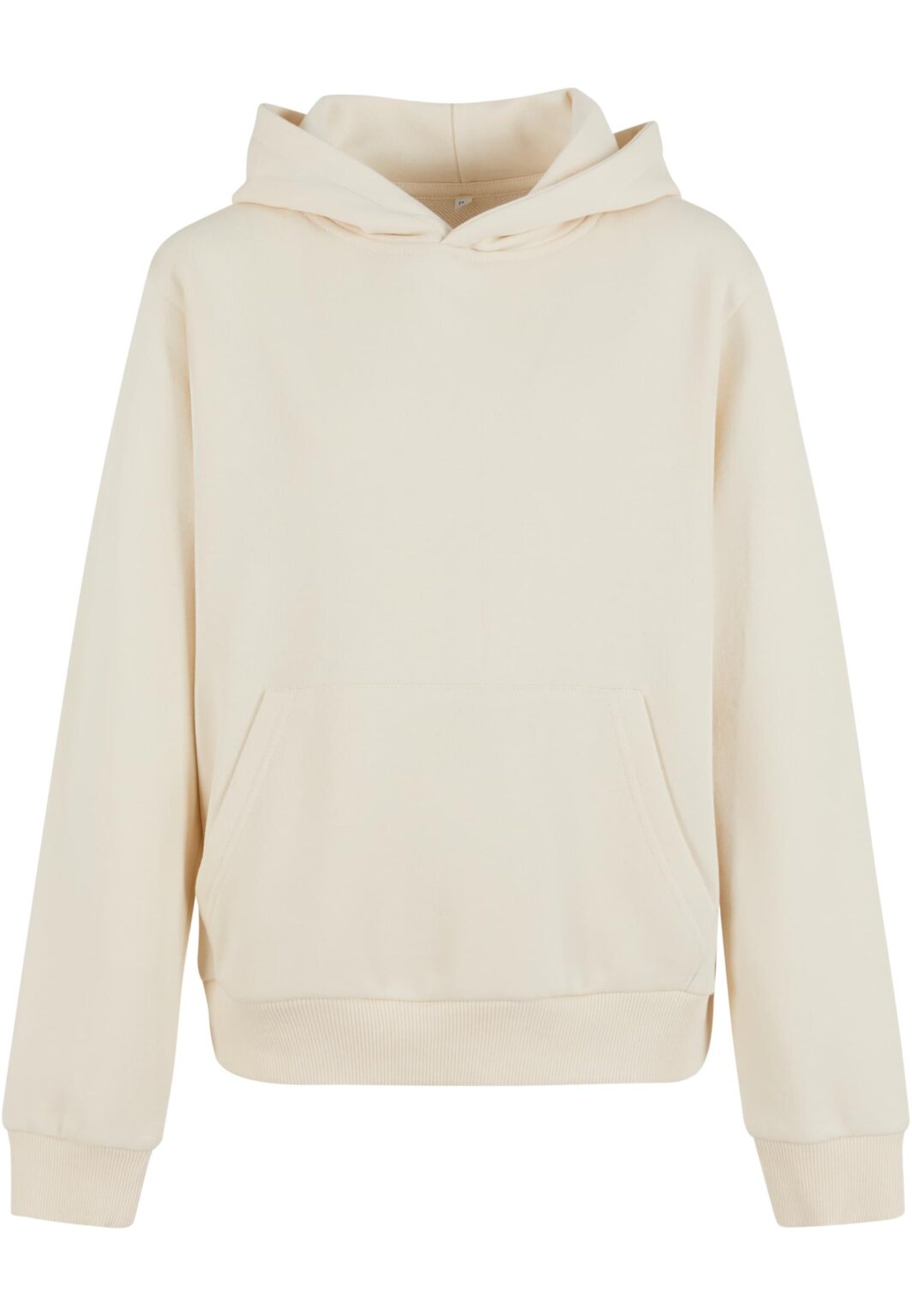 Terry cream hoodie for girls