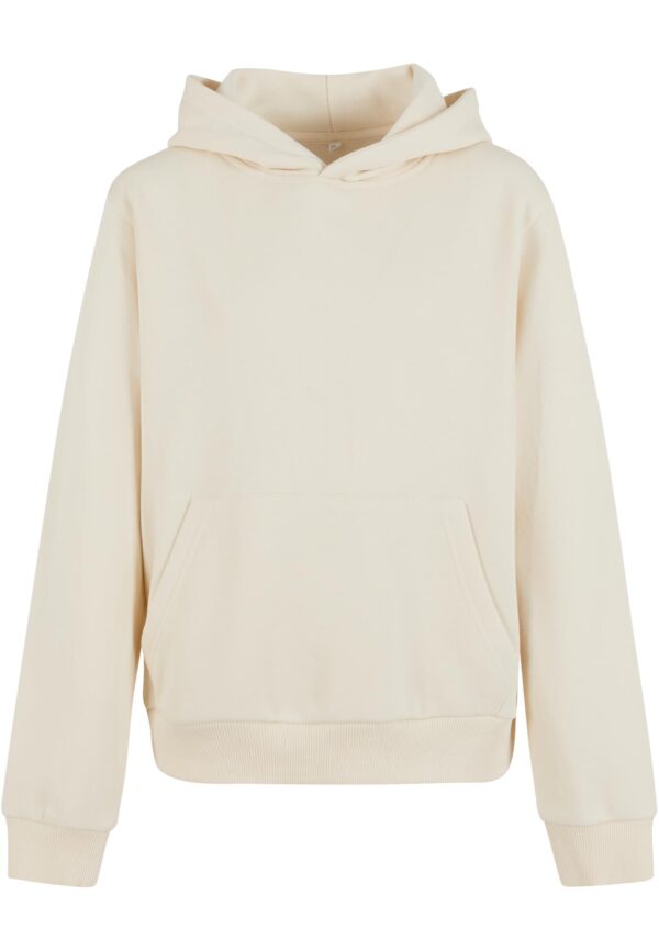 Terry cream hoodie for girls