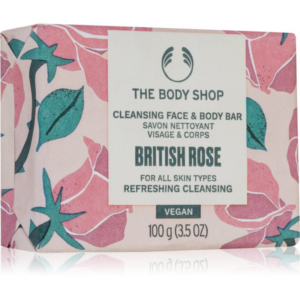 The Body Shop British Rose Cleansing Bar Szilárd szappan testre és arcra 100 g-Ár