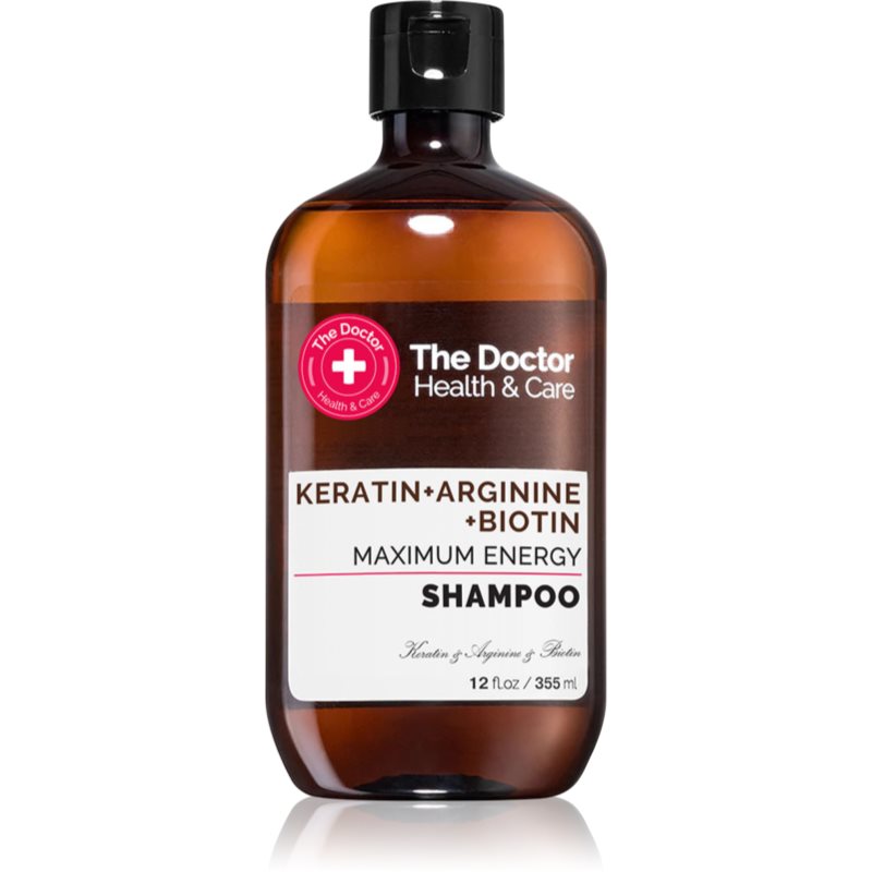 The Doctor Keratin + Arginine + Biotin Maximum Energy keratin sampon az erős és fénylő hajért 355 ml-Ár