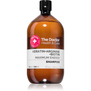 The Doctor Keratin + Arginine + Biotin Maximum Energy keratin sampon az erős és fénylő hajért 946 ml-Ár