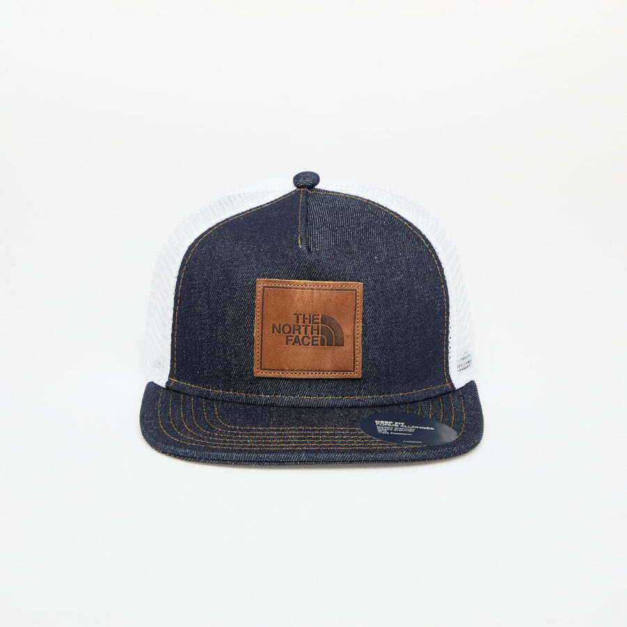 The North Face Half Dome Trucker Denim/ Leather Patch Universal-alacsony-ár