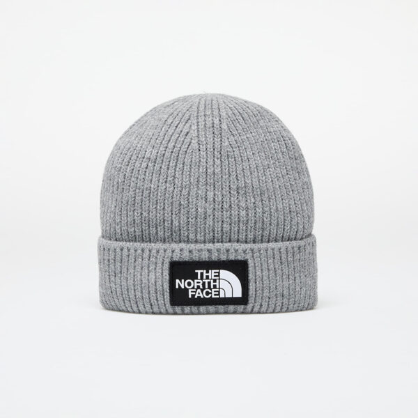The North Face Tnf Logo Box Cuffed Beanie Short Tnf Medium Grey Heather Universal-alacsony-ár