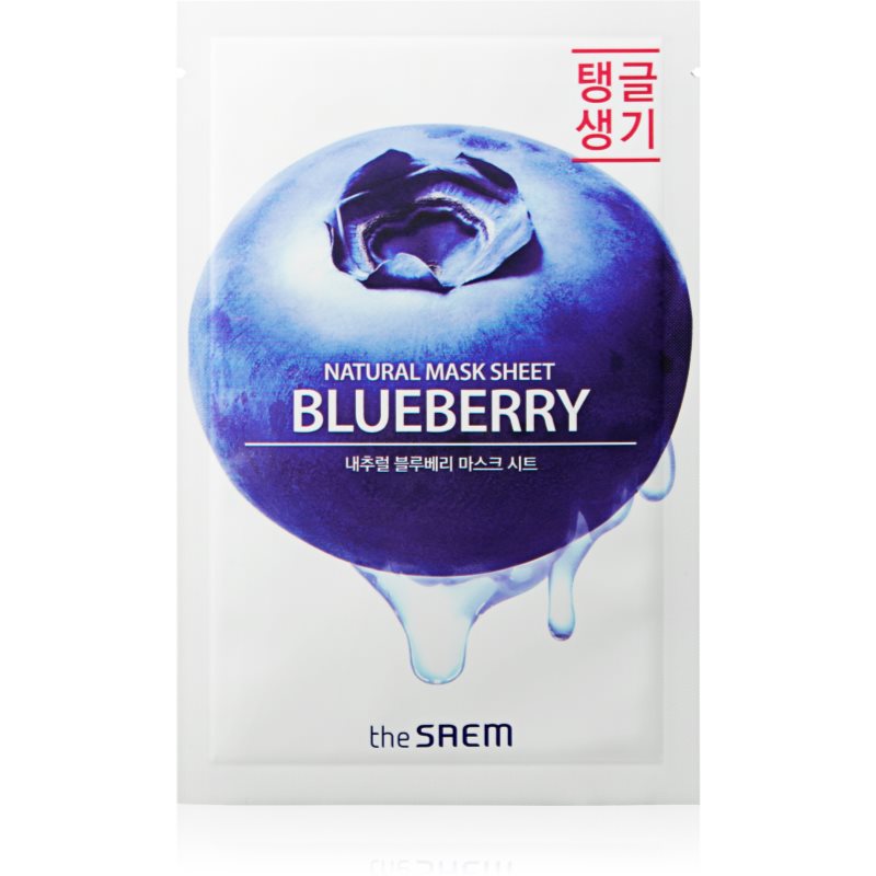 The Saem Natural Mask Sheet Blueberry arcmaszk revitalizáló hatással 21 ml-Ár