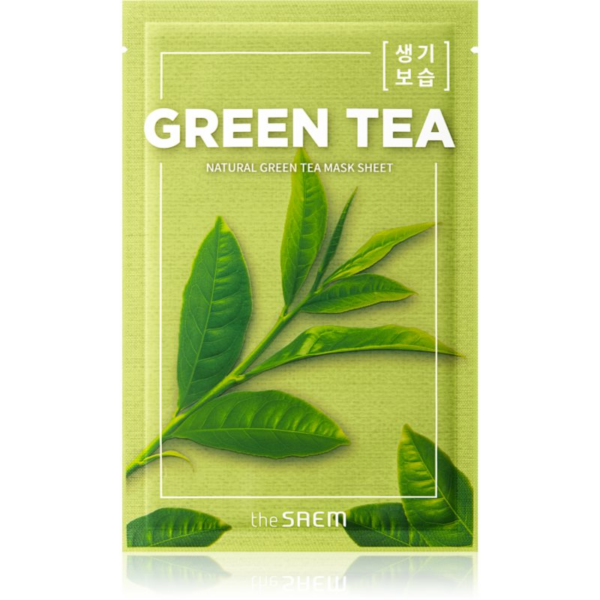 The Saem Natural Mask Sheet Green Tea arcmaszk hidratáló és nyugtató hatással 21 ml-Ár