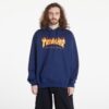 Thrasher Flame Logo Hoodie Navy Blue S-alacsony-ár