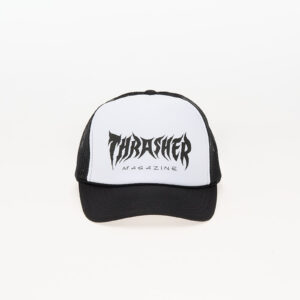 Thrasher Metal Trucker Snapback Cap Black/ White/ Black Universal-alacsony-ár
