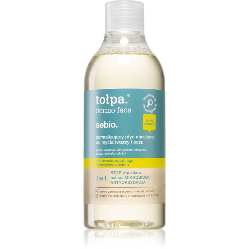 Tołpa Dermo Face Sebio micellás víz 3 az 1-ben a bőrhibákra 400 ml-Ár