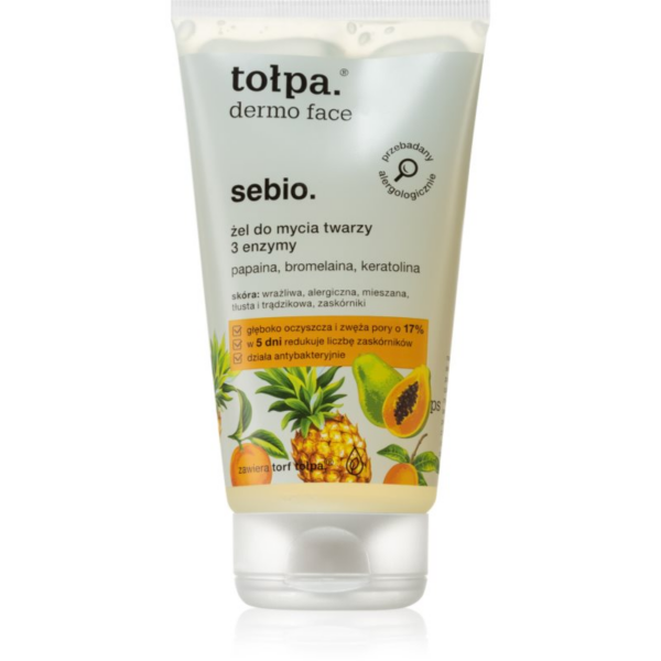 Tołpa Dermo Face Sebio tisztító gél a mitesszerek ellen 150 ml-Ár