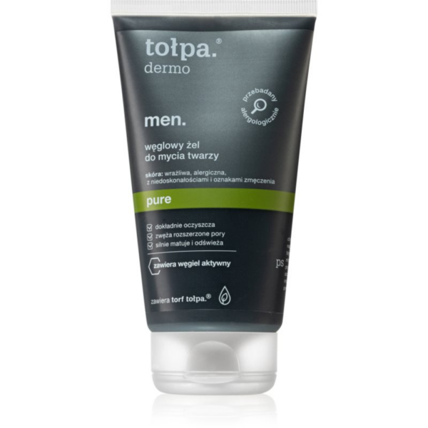 Tołpa Dermo Men Pure arclemosó gél aktív szénnel 150 ml-Ár