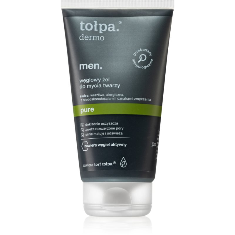 Tołpa Dermo Men Pure arclemosó gél aktív szénnel 150 ml-Ár